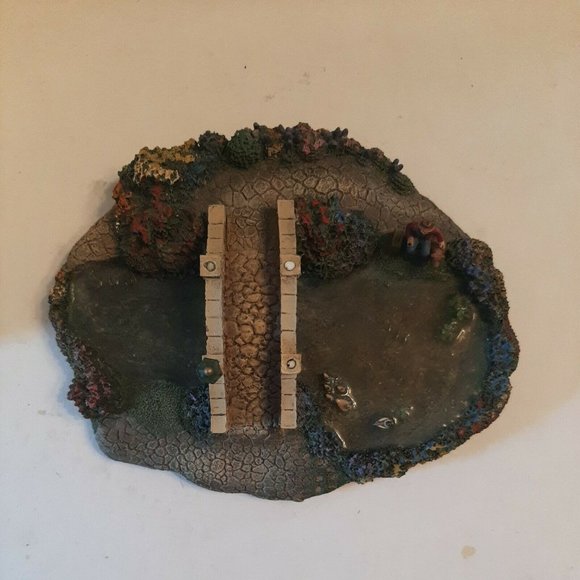 AS IS Vtg Hawthorne Village Thomas Kinkade's Lamplight Bridge Only Numbered - Picture 4 of 10